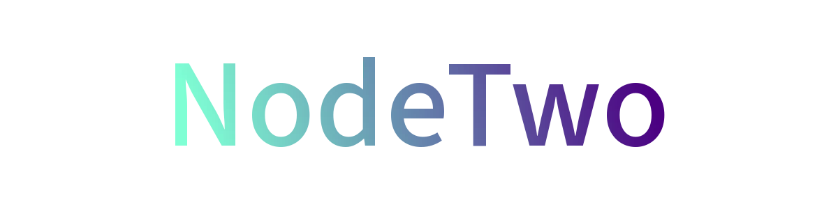 Nodetwo gradient wordmark